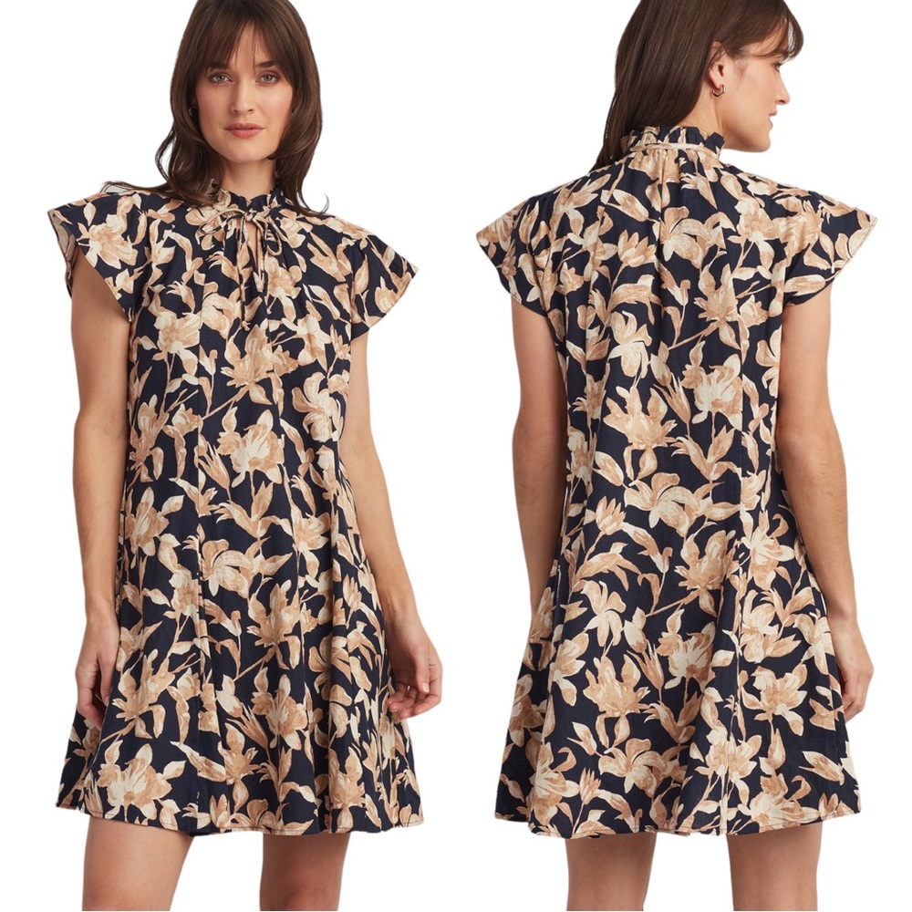 Ellen Tracy Size Medium Women's Floral A Line Dress MSRP $129